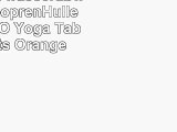 DuraGadget wasserabweisende NeoprenHülle für LENOVO Yoga Tab 38 Tablets Orange