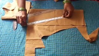 Simple Design Blouse Cutting in Telugu