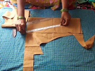 Simple Design Blouse Cutting in Telugu