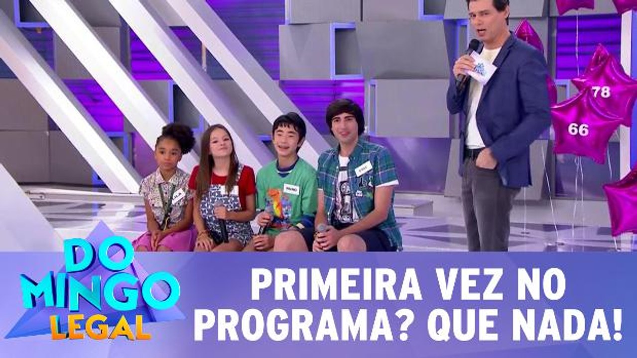 Primeira vez no programa? Que nada!