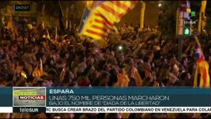 España: 750 mil personas exigen la libertad de líderes catalanes