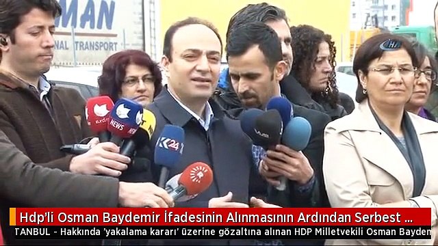 Hdp'li Osman Baydemir İfadesinin Alınmasının Ardından Serbest Bırakıldı