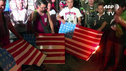 Protesto contra os EUA