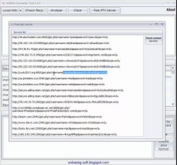 UniM3u converter 2.2, Iptv M3U to lst txt cfg