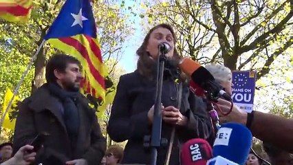 Els consellers a Brussel·les prenen part en un acte públic