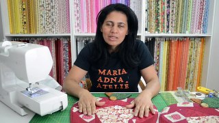 Jogo Americano em patchwork As maçãs - Maria Adna Ateliê - Aulas e cursos de patchwork