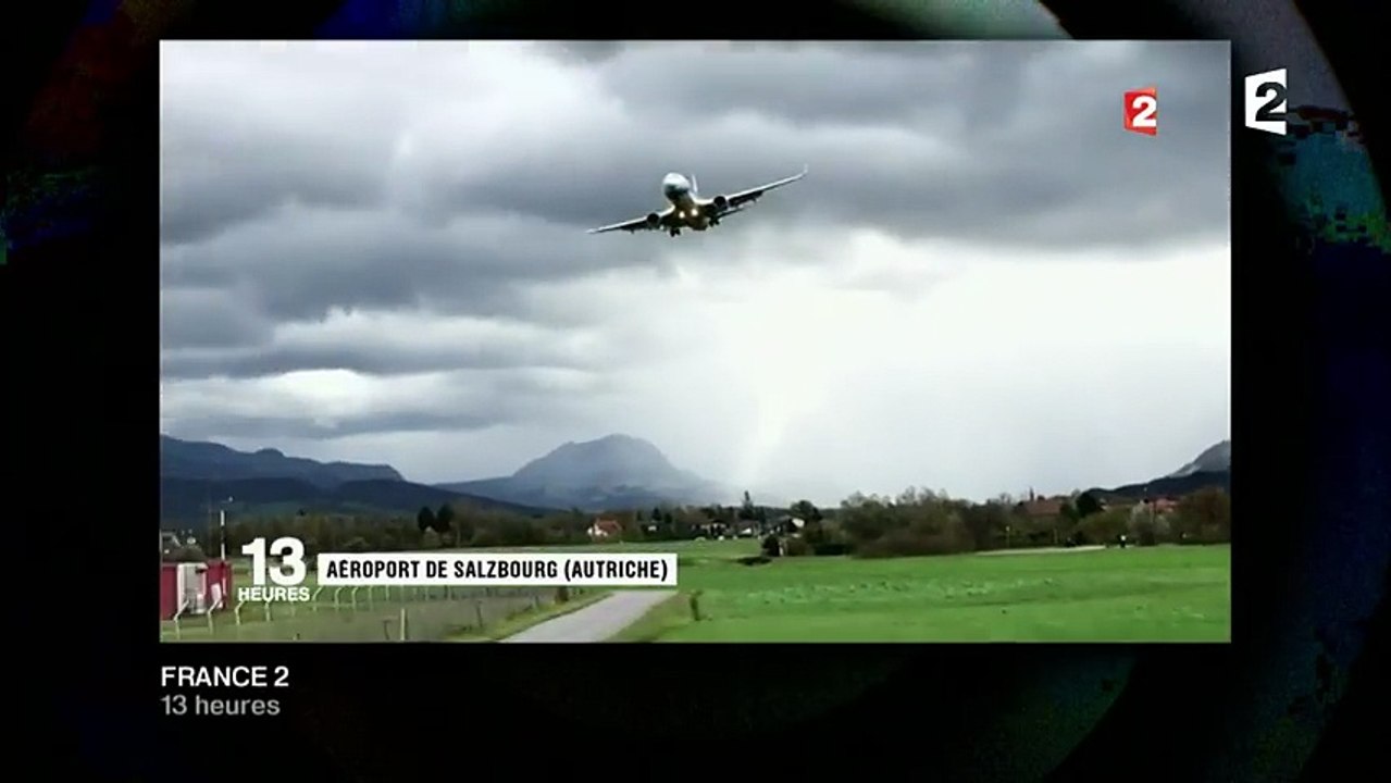 En pleine tempête, un avion a eu des difficultés à se poser sur la tarmac de l'aéroport de Salzbourg. Le pilote a relancé les gaz et éviter le pire.