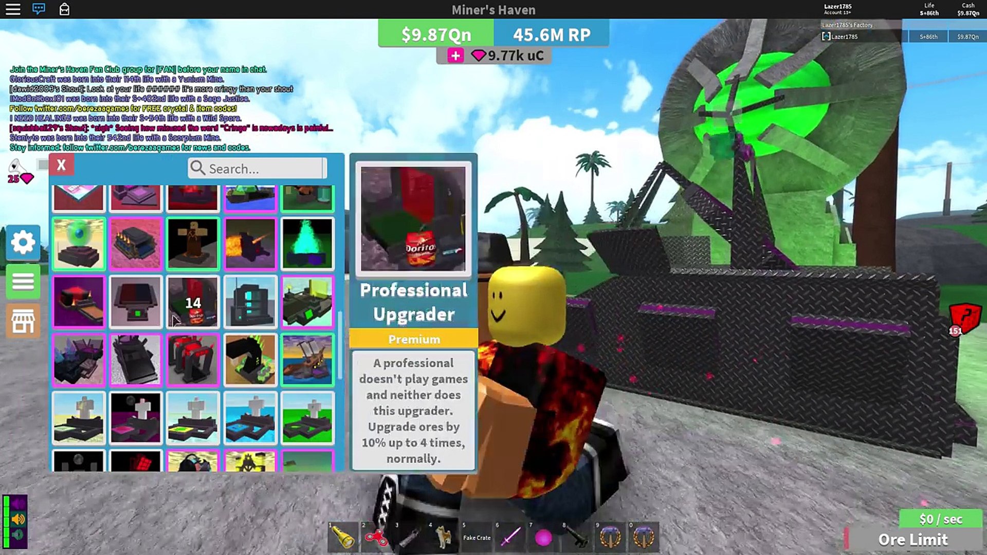 Miners Haven Second Sacrifice Gameplay Farming Reborn Items - roblox miners haven morning star