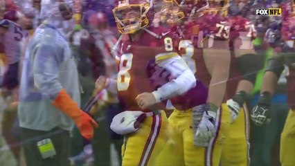 Cousins throws over his receiver and Alexander intercepts the pass