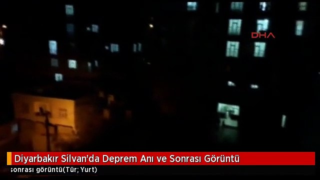 Diyarbakır Silvan'da Deprem Anı ve Sonrası Görüntü