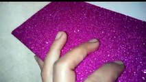 DIY- Very easy and beautiful no sew glitter foam sheet clutch-purse