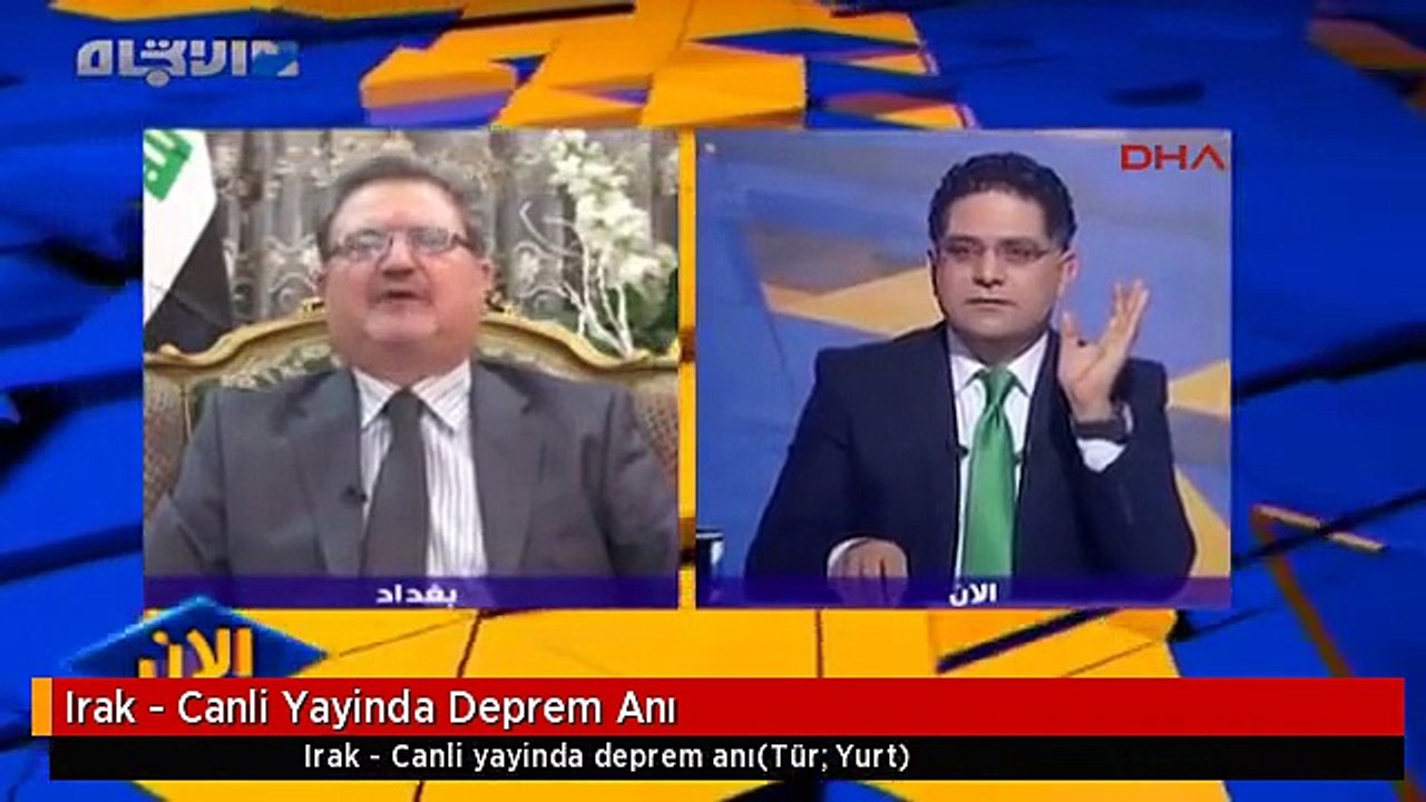 Irak - Canli Yayinda Deprem Anı