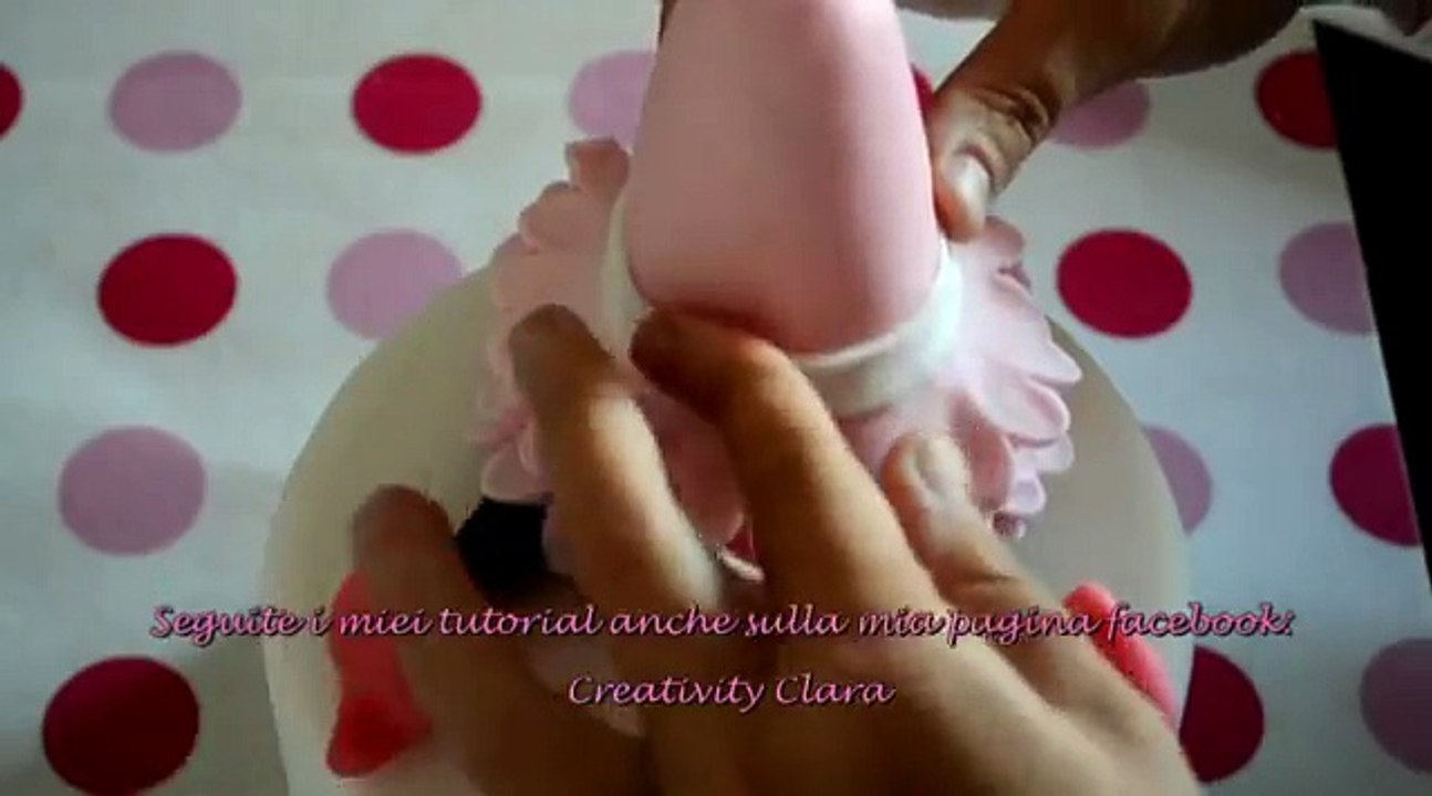 Tutorial Topolina in pasta di zucchero Minnie cake topper sugar paste