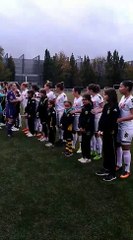 12/11/17 - TFC/Nîmes (D2F) - Protocole avec les z'abeilles