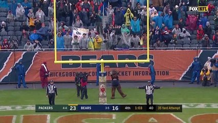 Mason Crosby misses 35-yard field goal attempt