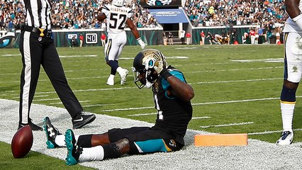 Blake Bortles rolls right, hits Marqise Lee for toe-tap TD