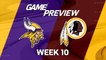 Vikings vs. Redskins preview | 'NFL Playbook'