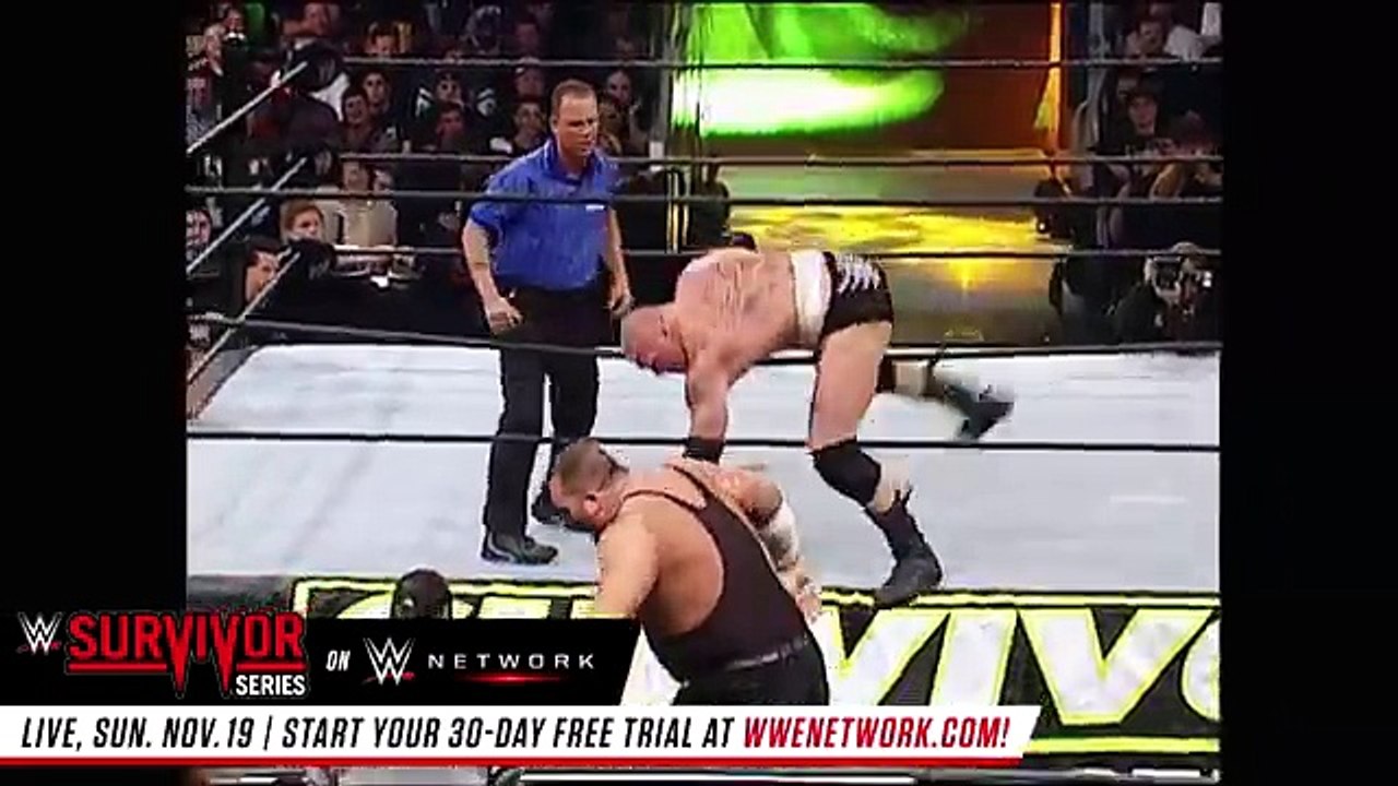 FULL MATCH - Brock Lesnar vs. Big Show - WWE Title Match- Survivor Series 2002