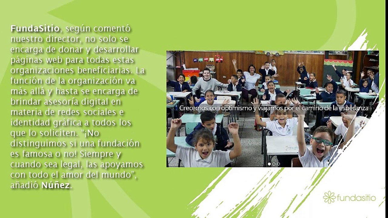 Rafael Nuñez Aponte Fundasitio quiere llegar al mercado internacional