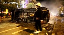 Moroccan football fans riot in Brussels after country's World Cup qualification