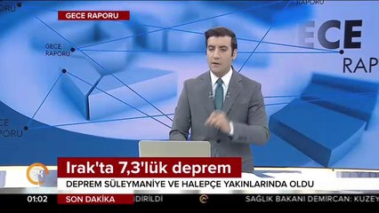 Irak'ta 7,3'lük deprem
