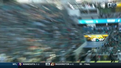 Blake Bortles heaves it directly to Tre Boston for interception