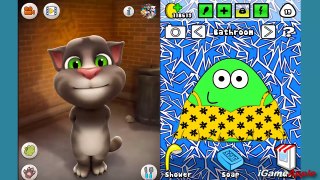 Talking Tom VS Pou iPad Gameplay for Children HD