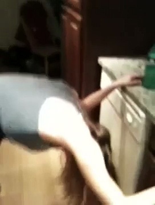 Drunk girl dancing her ASSY off
