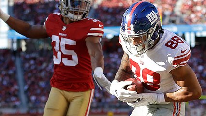 Eli Manning throws tight-window TD pass to Evan Engram