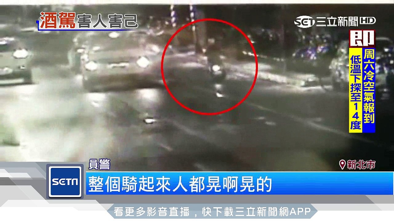 醉女騎機車撞Ubike　盧警拒酒測遭法辦│三立新聞台