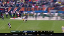 Aaron Rodgers reacts to Brett Hundley's unreal pass vs. Bears