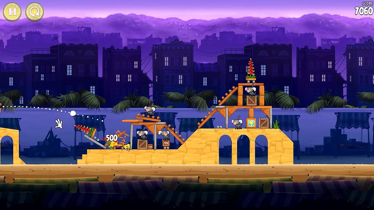 Lets Play Angry Birds Rio 19 - Market Mayhem