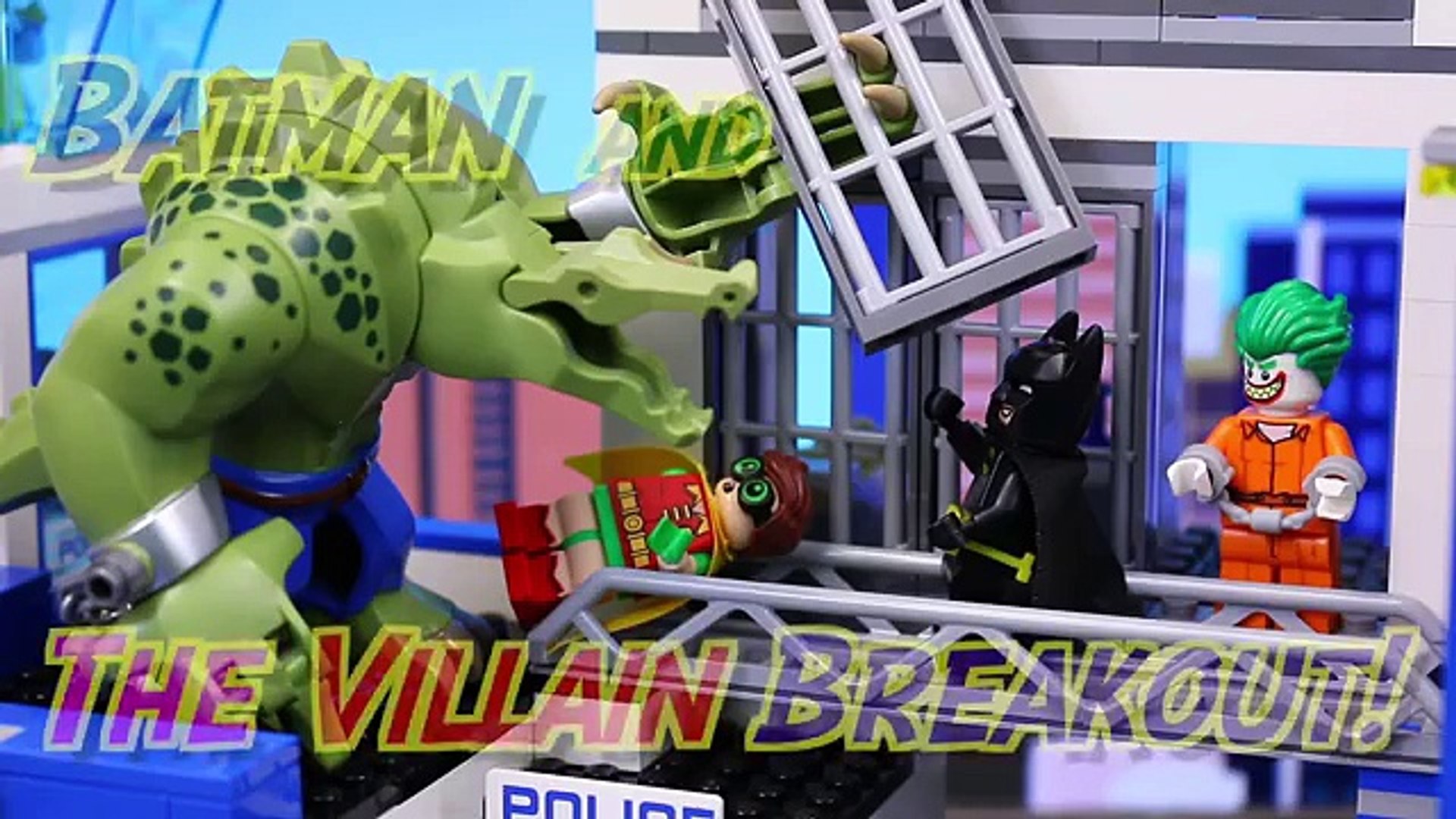 Lego Batman Movie Police Station Breakout Joker with Harley Quinn Riddler  and Killer Croc Attack - Vidéo Dailymotion