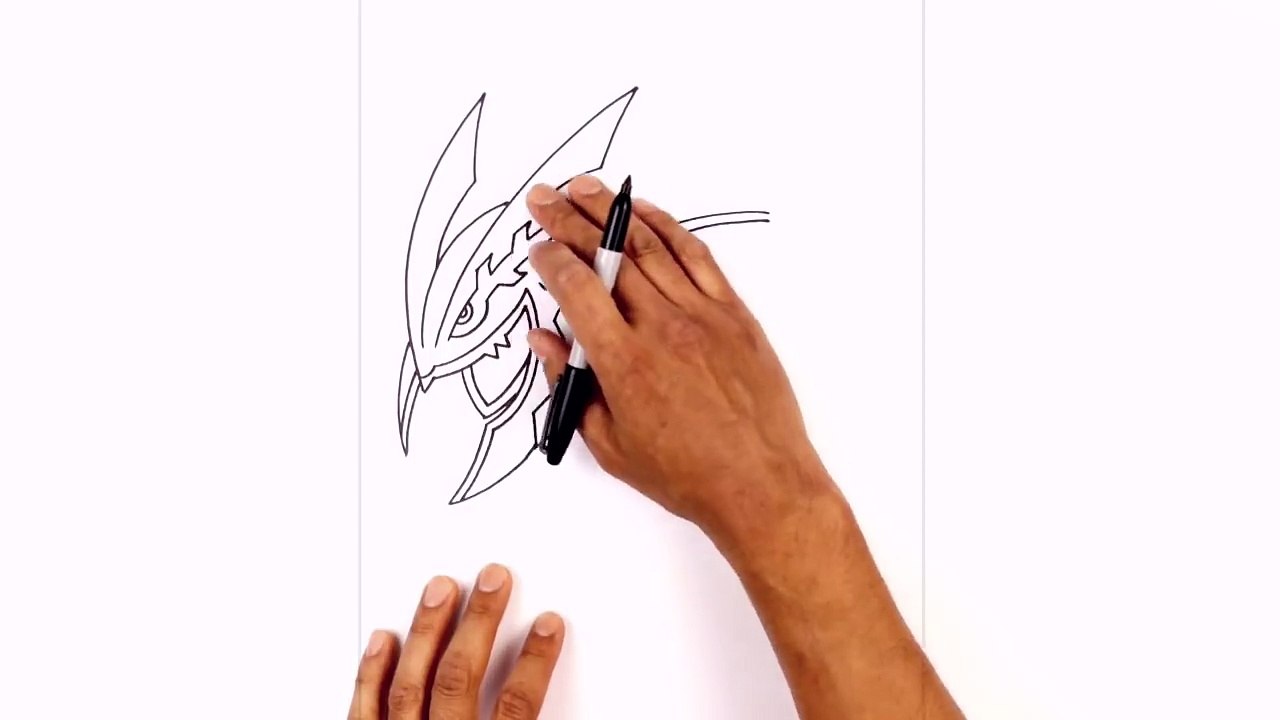 How to Draw Mega Rayquaza | Pokemon