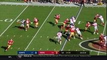 Carlos Hyde breaks off 28-yard run as C.J. Beathard helps with block