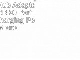 ABOX USBC Hub Multiport TypeC Hub Adapter with 2 USB 30 Ports Type C Charging Port