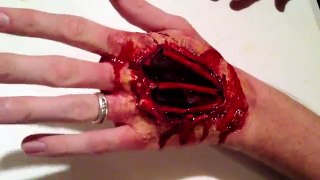 Halloween/Movie FX Tutorial - Exposed Bone on Hand