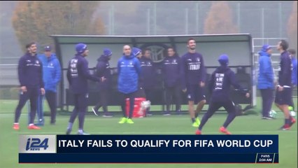 i24NEWS DESK | Italy fails to qualify for FIFA World Cup | Monday, November 13th 2017