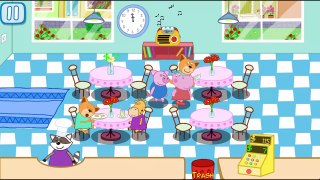 StoryTime for Kids - Hippo Peppa English Restaurant Game - Educational Peppa Hippo Games For Kids