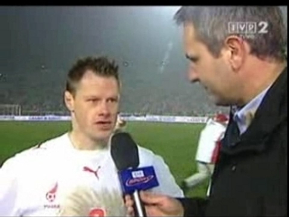 Wywiad z Krzynówkiem po meczu Polska - Belgia