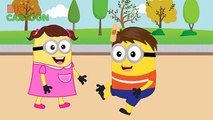 Minions Banana Skates Board & Hurts on Head Crying New Episodes! Finger Family Song Nursery Rhymes
