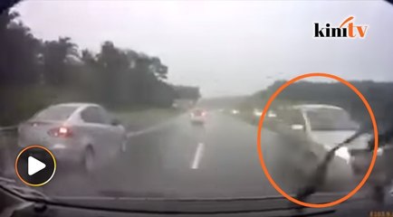 Terkejut...kereta muncul lawan arus di LPT