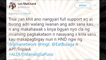 Maine Mendoza at Alden Richards nakatanggap ng reaksyon sa isang kilalang Personalidad sa Digital World!