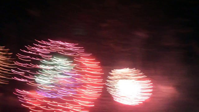 New year 2015 fire work tsim sha tsui hong kong 3