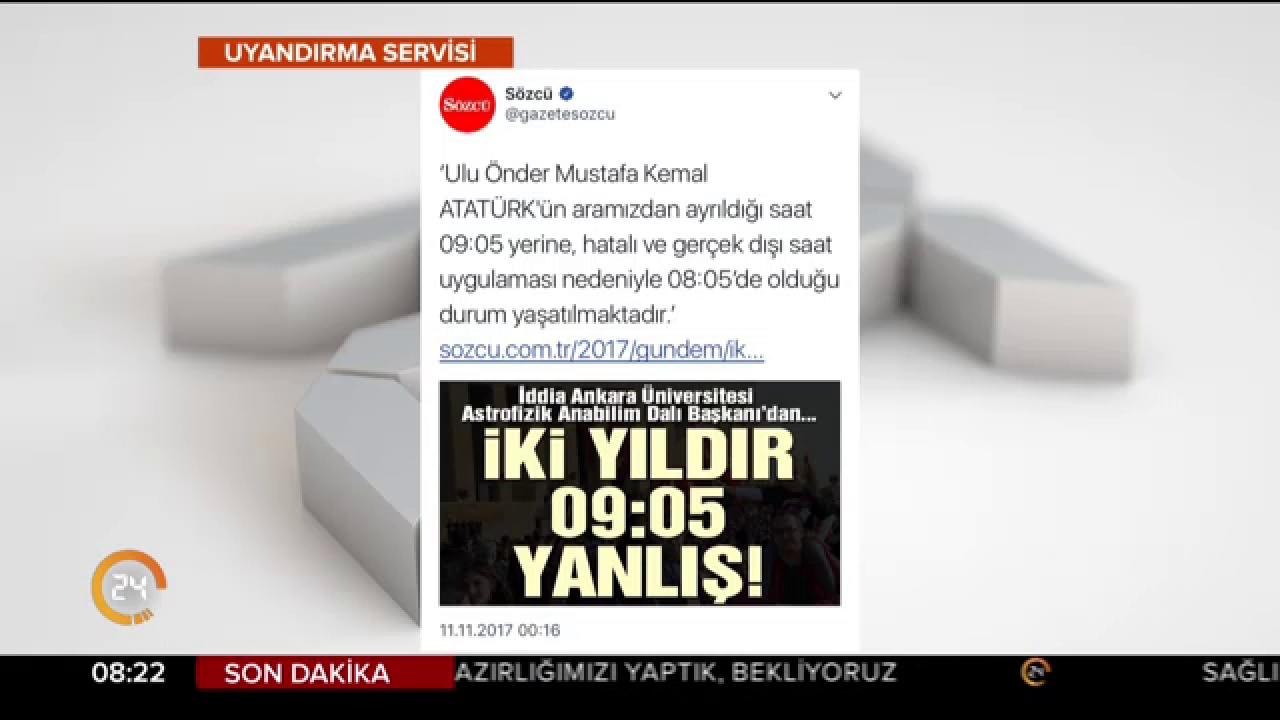 "Mustafa Kemal Atatürk'ün ölüm saati 2 yıldır y...