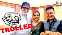 Kajol Trolled For Clicking 'SELFIE' With Amitabh Bachchan & Kamal Hassan
