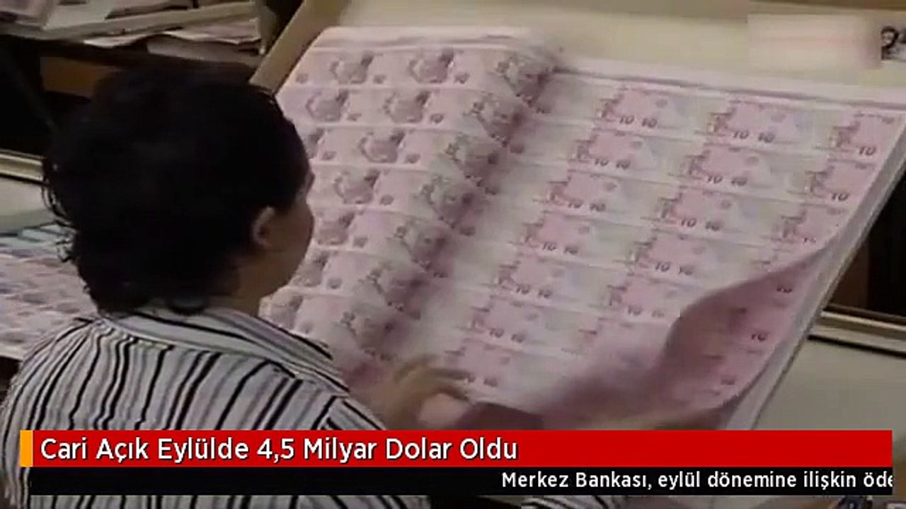 Cari Açık Eylülde 4,5 Milyar Dolar Oldu