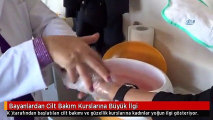 Bayanlardan Cilt Bakım Kurslarına Büyük İlgi