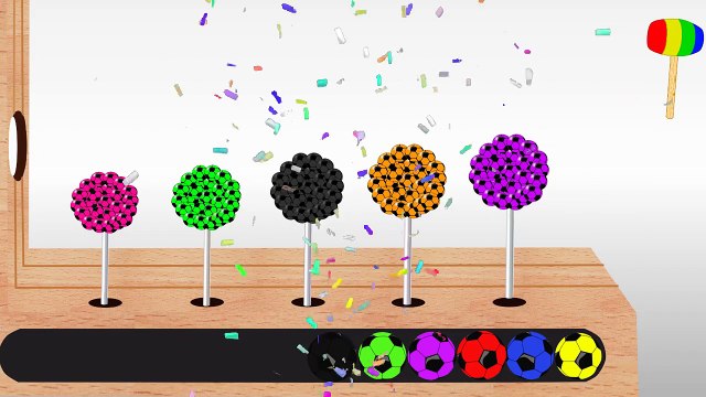 Learn colors with balloons and Lollipop Learning video for kids Colours with balloons