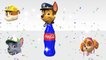 Learn colors with Paw Patrol and Coca Cola Bottles Wrong Heads, Colors Learn for kids
